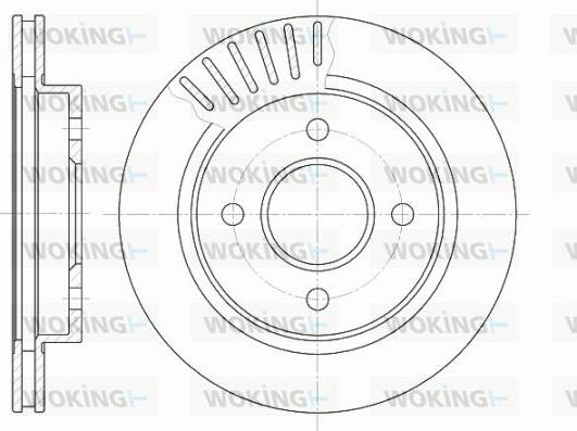 Woking D6160.10 - Спирачен диск vvparts.bg