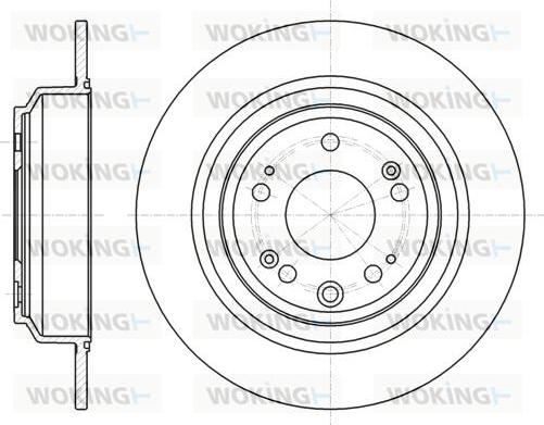 Woking D61608.00 - Спирачен диск vvparts.bg