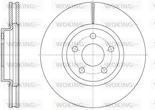 Woking D61603.10 - Спирачен диск vvparts.bg
