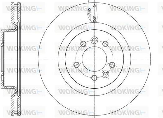 Woking D61613.10 - Спирачен диск vvparts.bg
