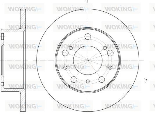 Woking D6168.00 - Спирачен диск vvparts.bg