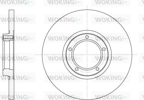 Woking D6163.00 - Спирачен диск vvparts.bg