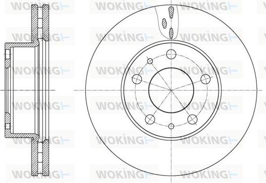 Woking D61637.10 - Спирачен диск vvparts.bg