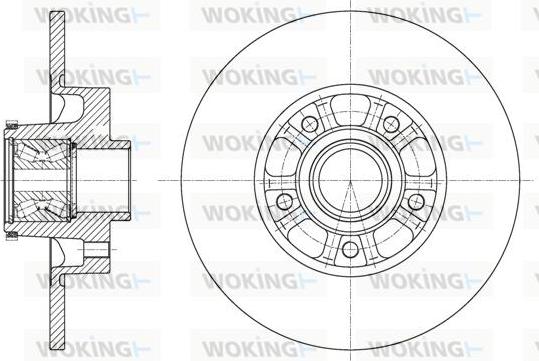 Woking D61626.20 - Спирачен диск vvparts.bg