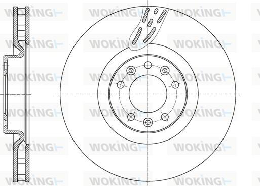 Woking D61627.10 - Спирачен диск vvparts.bg