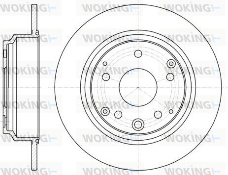 Woking D61090.00 - Спирачен диск vvparts.bg