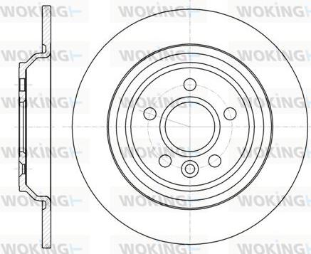 Woking D61045.00 - Спирачен диск vvparts.bg