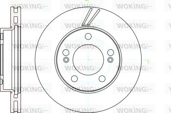 Woking D61040.10 - Спирачен диск vvparts.bg