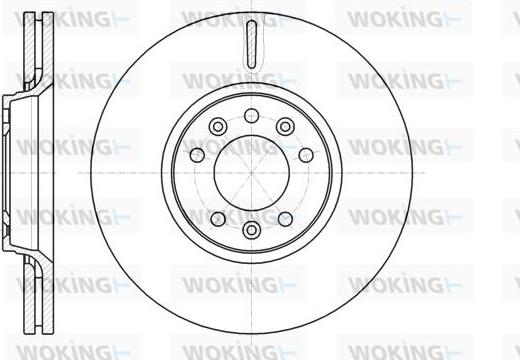 Woking D61054.10 - Спирачен диск vvparts.bg