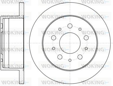 Woking D61055.00 - Спирачен диск vvparts.bg