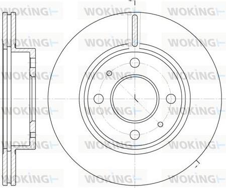 Woking D6105.10 - Спирачен диск vvparts.bg