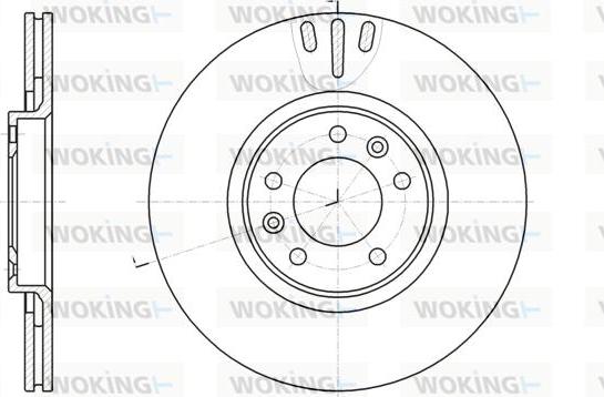 Woking D61051.10 - Спирачен диск vvparts.bg