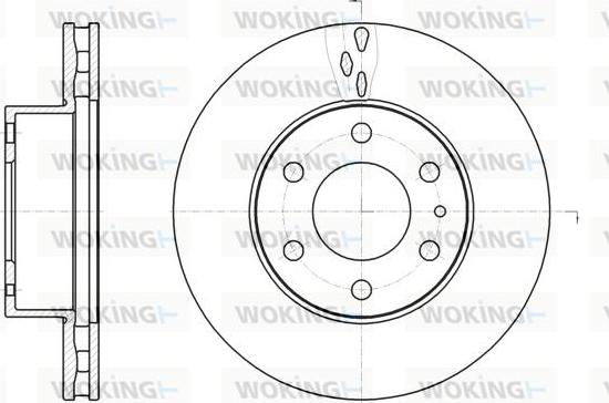 Woking D61062.10 - Спирачен диск vvparts.bg