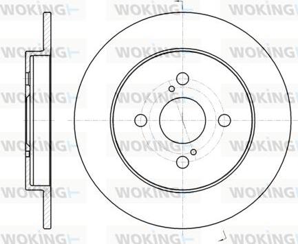 Woking D61004.00 - Спирачен диск vvparts.bg