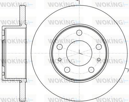 Woking D61008.00 - Спирачен диск vvparts.bg