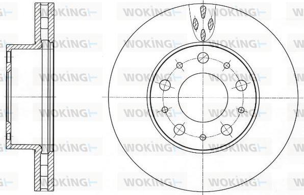 Woking D61015.10 - Спирачен диск vvparts.bg