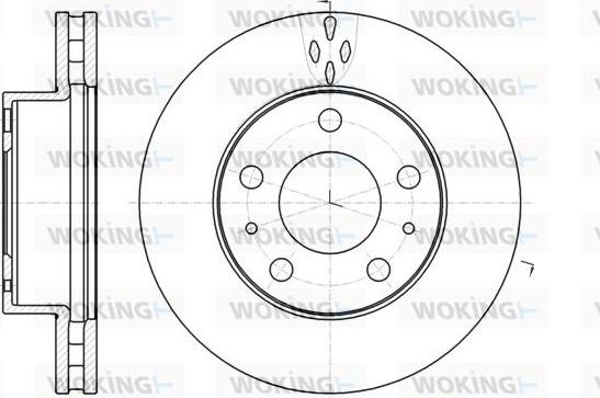 Woking D61016.10 - Спирачен диск vvparts.bg