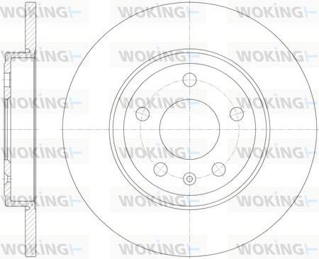 Woking D61011.00 - Спирачен диск vvparts.bg