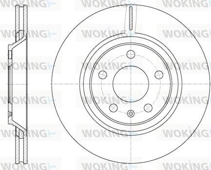 Woking D61012.10 - Спирачен диск vvparts.bg