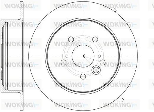 Woking D61089.00 - Спирачен диск vvparts.bg