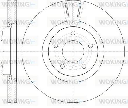 Woking D61086.10 - Спирачен диск vvparts.bg