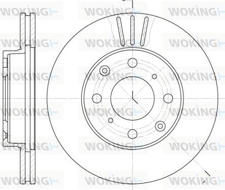 Woking D6108.10 - Спирачен диск vvparts.bg