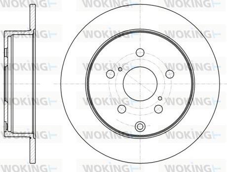 Woking D61088.00 - Спирачен диск vvparts.bg