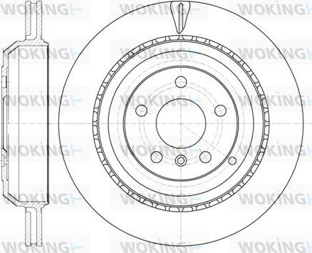 Woking D61031.10 - Спирачен диск vvparts.bg