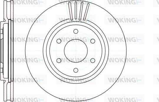 Woking D61037.10 - Спирачен диск vvparts.bg