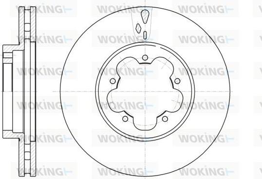 Woking D61021.10 - Спирачен диск vvparts.bg