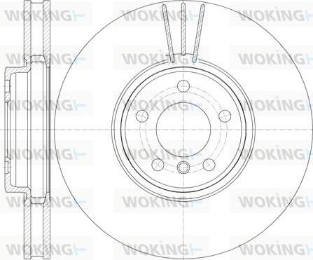 Woking D61079.10 - Спирачен диск vvparts.bg