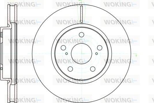 Woking D61076.10 - Спирачен диск vvparts.bg