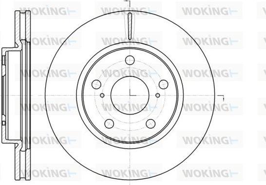 Woking D61077.10 - Спирачен диск vvparts.bg