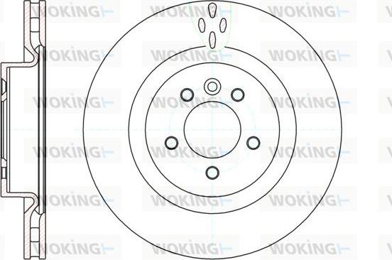 Woking D61149.10 - Спирачен диск vvparts.bg