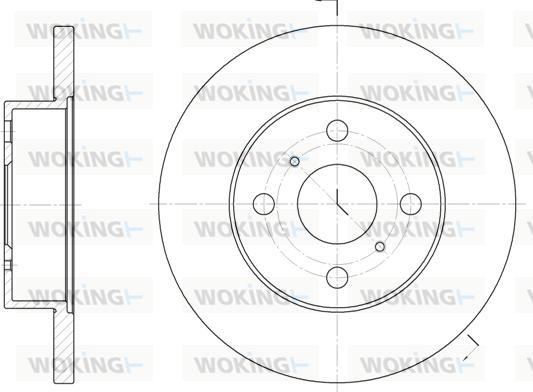 Woking D6114.00 - Спирачен диск vvparts.bg