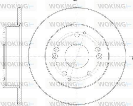Woking D61147.00 - Спирачен диск vvparts.bg