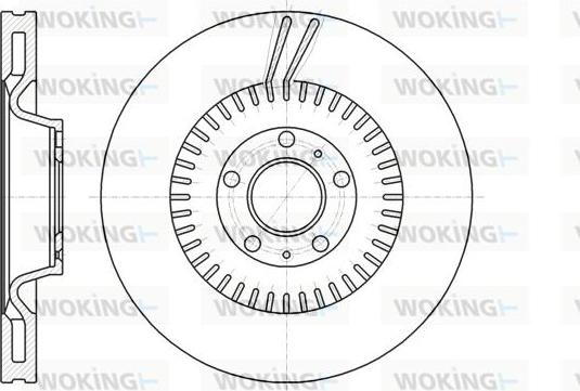 Woking D61154.10 - Спирачен диск vvparts.bg