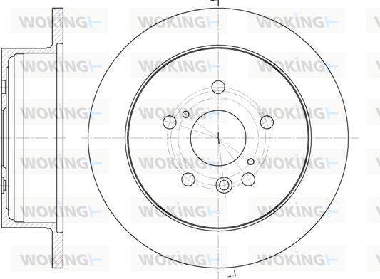 Woking D61158.00 - Спирачен диск vvparts.bg