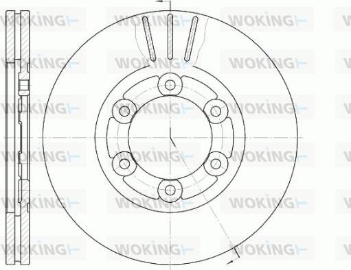 Woking D61164.10 - Спирачен диск vvparts.bg