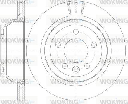 Woking D61160.10 - Спирачен диск vvparts.bg