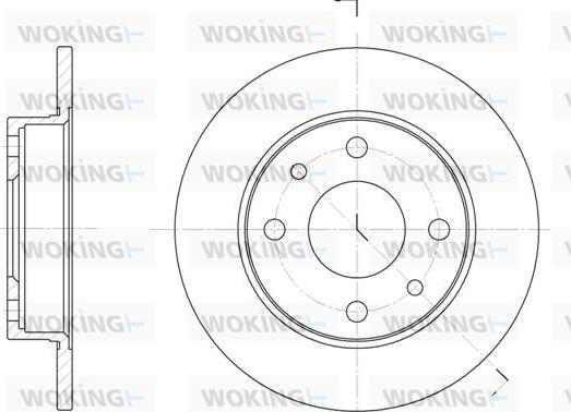 Woking D6110.00 - Спирачен диск vvparts.bg