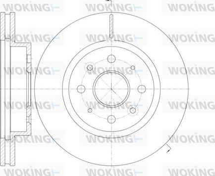 Woking D61103.10 - Спирачен диск vvparts.bg