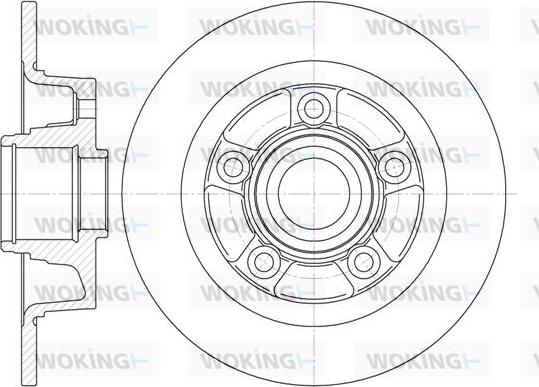 Woking D61115.00 - Спирачен диск vvparts.bg