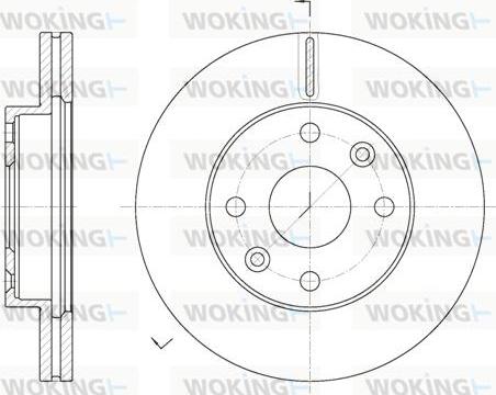 Woking D61116.10 - Спирачен диск vvparts.bg