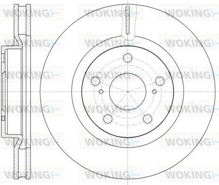 Woking D61189.10 - Спирачен диск vvparts.bg