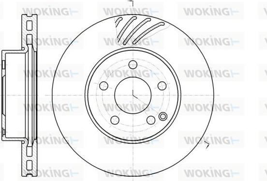 Woking D61184.10 - Спирачен диск vvparts.bg