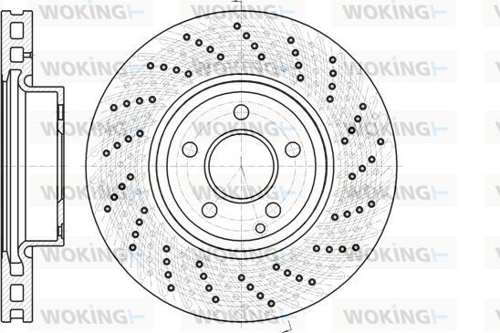 Woking D61185.10 - Спирачен диск vvparts.bg