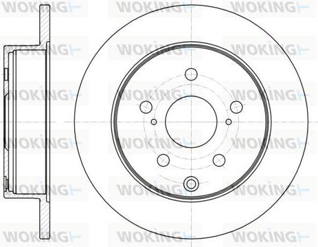 Woking D61188.00 - Спирачен диск vvparts.bg