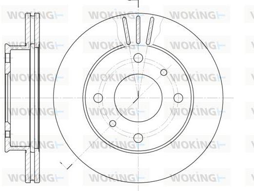 Woking D6113.10 - Спирачен диск vvparts.bg