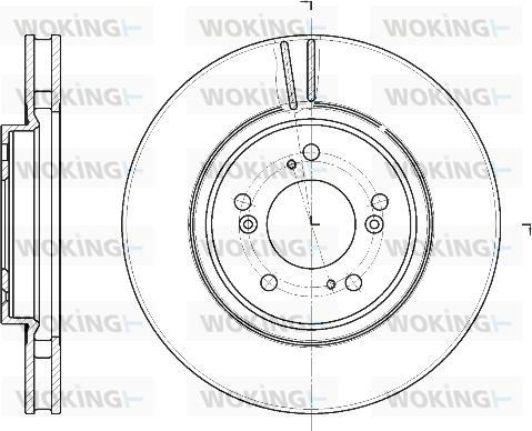 Woking D61129.10 - Спирачен диск vvparts.bg